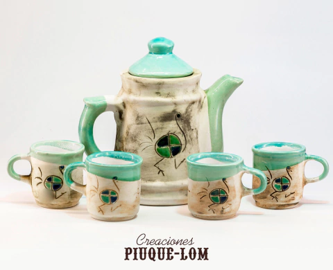 Juegos de tetera alta + 4 jarritos