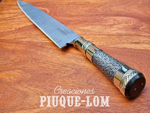 Cuchillo Schmieden 14 cm Cadena de Alpaca