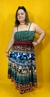 Imagen de POLLERA/STRAPLESS SEDA PATCHWORK LARGA