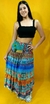 POLLERA/STRAPLESS SEDA PATCHWORK LARGA - tienda online