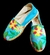 ALPARGATAS 35 "CELESTES FLORES GRANDES"