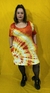 VESTIDO CORTO EVASÉ BATIK CON BOLSILLOS (Talle L) - Manjula Tienda Hindú y Diseño