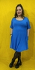 VESTIDO CORTO EVASÉ LISO CON BOLSILLOS (Talles M y L) - comprar online