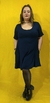 VESTIDO CORTO EVASÉ LISO CON BOLSILLOS (Talles M y L) - tienda online
