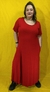 VESTIDO EVASÉ LARGO CON BOLSILLOS LISO (Talles M y L)