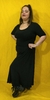 VESTIDO EVASÉ LARGO LISO (Talle XXL)