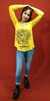 REMERA ESCOTE DIAMANTE ESTAMPADA - Manjula Tienda Hindú y Diseño