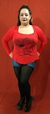 Imagen de REMERA ESCOTE DIAMANTE ESTAMPADA