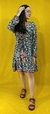 VESTIDO CORTO SEDA GOLD MANGA LARGA (606) - tienda online