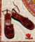 SANDALIAS "PULSERA CON TACO" CUERO