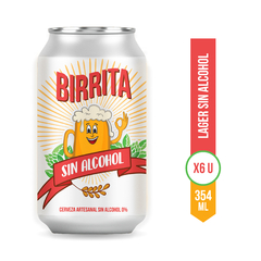 6-PACK BIRRITA 0% SIN ALCOHOL en internet