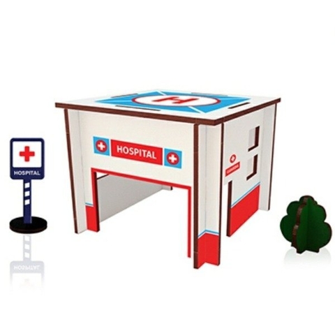 Kit adicional HOSPITAL para pista de madera
