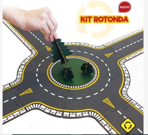 Kit adicional ROTONDA para pista de madera