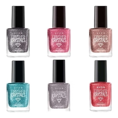 Kit Esmaltes Gliter AVON - 6 CORES