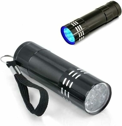 Mini lanterna portátil bateria led ultra violeta