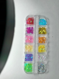 KIT GLITTER FN CAIXA COM 12 CORES NEON ESTRELAS - comprar online