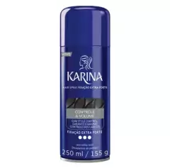Spray Fixador De Cabelo Karina - Controle e Volume 250ml