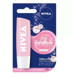 Protetor Labial Nivea Pérola Shine 4,8g