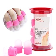 Kit 10 Dedeira Para Unhas Remoção De Gel Acrigel Fibra