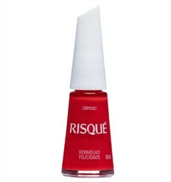 Esmalte Risqué Vermelho Cremoso Vermelho Felicidade 8ml