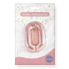 Globos Metalizados Números Rose Gold 32" X U. Helio