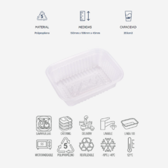 Bandeja Para Delivery 102 PP Microondas - comprar online