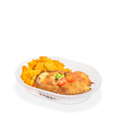 Bandeja Para Delivery 105 Ovalada PIM Microondas