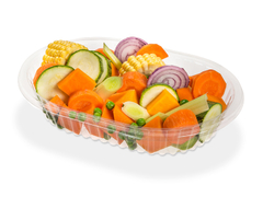 Bandeja Para Delivery Pp Liviana 105 Ovalada Micro BanPlast