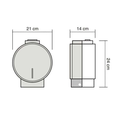 Dispenser de Papel Higiénico para rollos 350 Metros Fume - comprar online