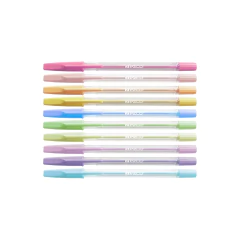 Boligrafos Pastel Ezco 1mm x 10 unidades en Blister - comprar online