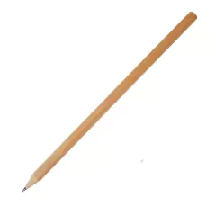 Lápiz Negro De Madera Natural Circular Grafito 2hb Ezco