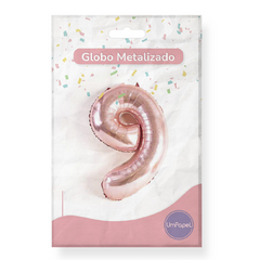 Globos Metalizados Números Rose Gold 32" X U. Helio - Umpapel Distribuidora