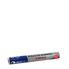 Rollo Papel Aluminio Alpac Hogareño 5 Mts.