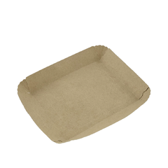 Bandejas N°1 15,5X13X3 CM. KRAFT PARA PANADERIA.