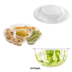 ENSALADERA 900ML. CON DIVISIONES BANDEX (MOD448) - comprar online