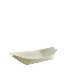 Plato Bote Descartable De Madera 21 Cm Degustación Sushi - comprar online