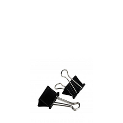 Clip Binder Aprieta Papel N°3 Mediano 32mm Pack 12 Unidades Negro