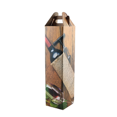 Caja Estuche Para Botella De Vino Estampadas 9x9x34 cm. - tienda online