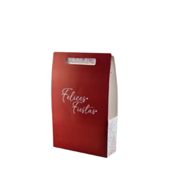 Caja Packaging Con Manija Motivo Navideño 35x22x8 Cm. - comprar online