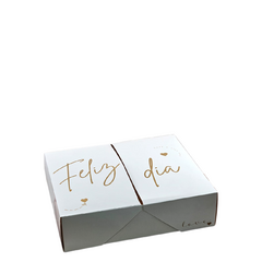 Caja Mesa Packaging Frase Feliz Dia 30x25x8 Cm.