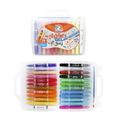 Crayones Gel X 24 Acuarelables Ezco Valija 3 En 1 + Pincel - comprar online