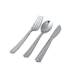 Cubiertos Descartables Rustic Premium Para Fiestas X 12 U.