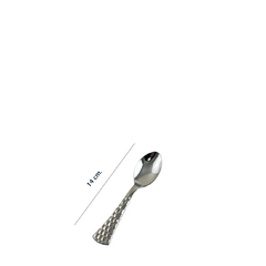 Cucharitas Descartables Glamour Para Postres Plata X 24 U.