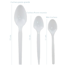 Cucharas Descartables Para Postres Grande Colores X 20 U. - comprar online