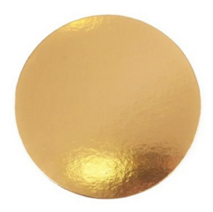 Discos Cartón Para Tortas Dorado 14 Cm x 50 unidades - comprar online