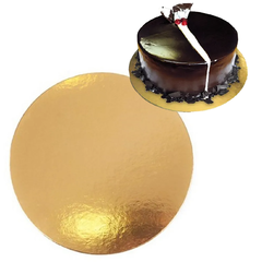 Discos Cartón Para Tortas Dorado 16 Cm x 50 unidades