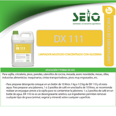 Detergente Concentrado Con Glicerina Dx 111 De Seiq X 5 Lts. - comprar online