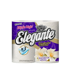 Papel Higienico Elegante Triple Hoja 20 Metros (955)