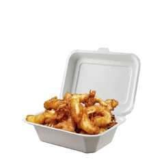 Estuche Delivery Compostable 600ml. Bagazo De Caña X 50 Uni.