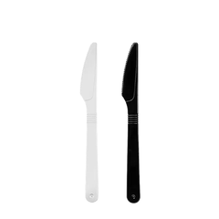 Cuchillo Reforzado Strawplast Negro Faca Forte